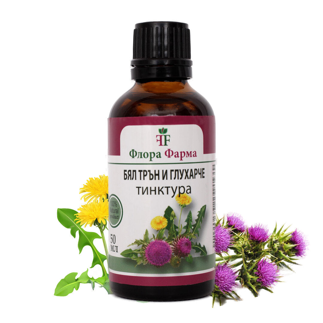 Ciulin de lapte 375 mg si papadie 375 mg – tinctura 50 ml FLORA FARMA
