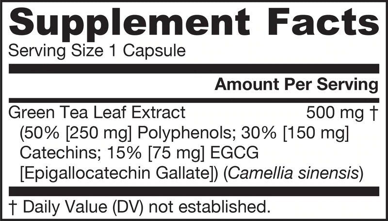 Ceai verde 500 mg - 100 capsule