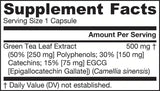 Ceai verde 500 mg - 100 capsule