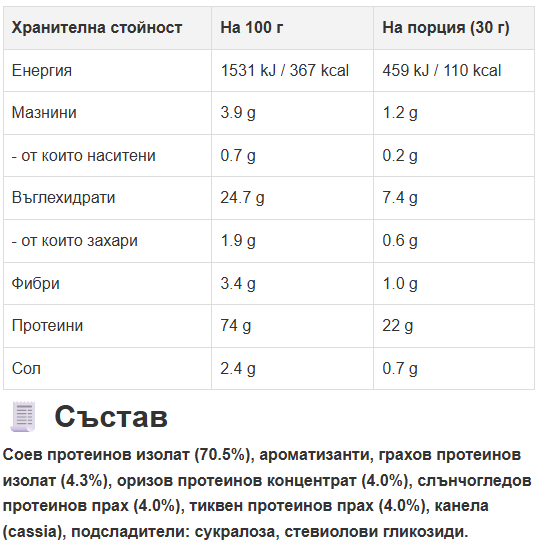 Proteină vegană - aromă de vanilie fabricată în Germania (2 x 600 g)