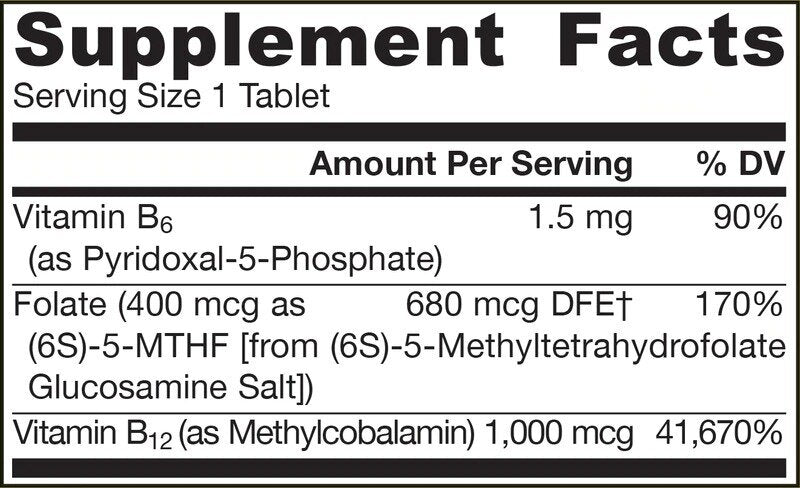 Metil B-12 1000 mcg și metil folat 400 mcg - 100 tablete masticabile