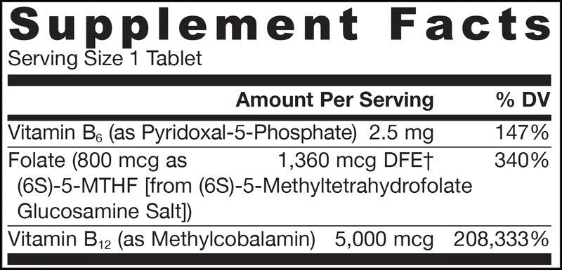 Metil B-12 5000 mcg și metil folat 800 mcg - 60 comprimate sublinguale