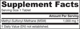 MSM 1000 mg - 120 comprimate