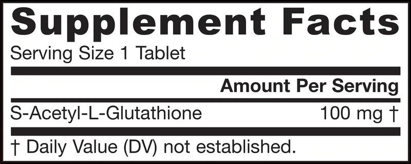 S-acetil L-glutation 100 mg - 60 comprimate