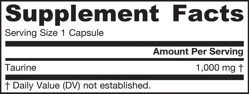 Taurina 1000 mg - 100 capsule