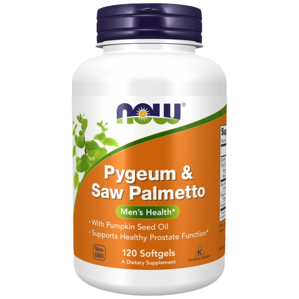 Pygeum &amp; Saw Palmetto / Prostata Sanatoasa - 120 capsule de gel