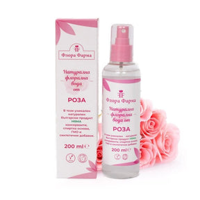 Natural floral rose water - 200 ml FLORA PHARMA - Nutra Best Europe