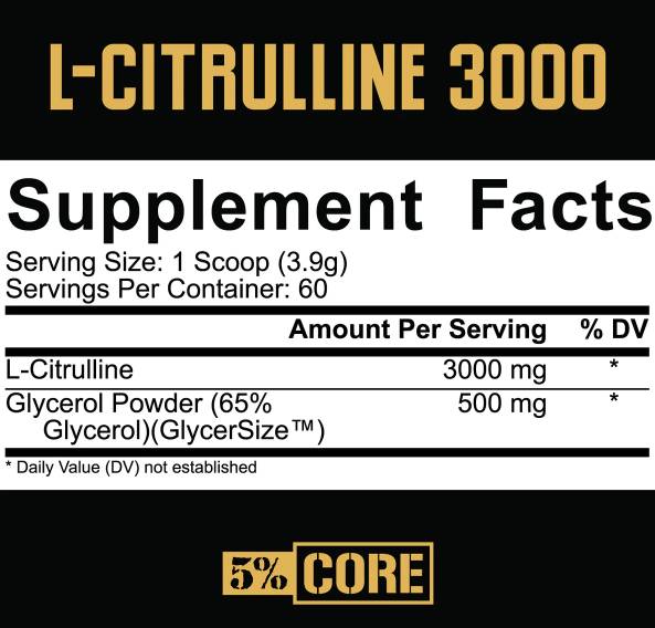 L-Citrulină 3000 | cu GlycerSize™ - 234 grame
