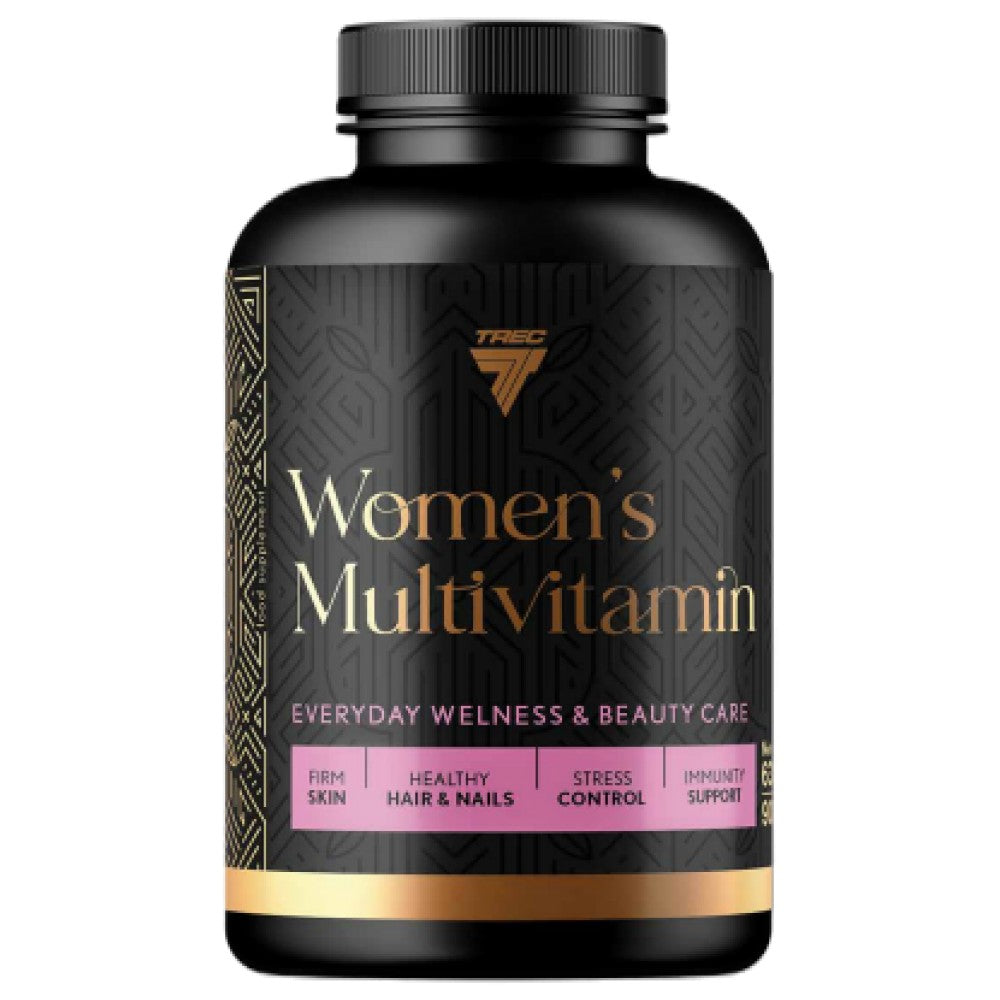 Multivitamine pentru femei | cu peptide de colagen de pește, acid hialuronic, CoQ10, L-carnitină, CLA și ceai verde - 90 capsule