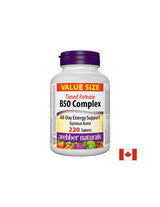 Energie, activitatea creierului și sistemul cardiovascular - Complex de vitamina B50, 220 tablete