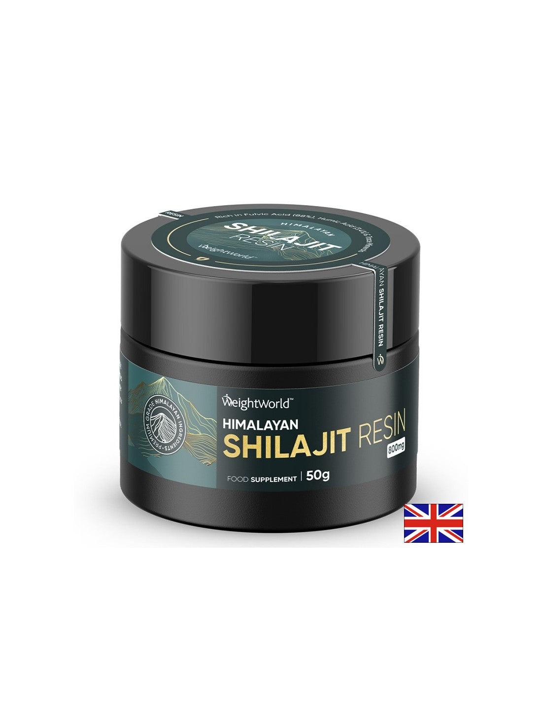 Pierdere în greutate - Shilajit + Ashwagandha, turmeric și musli negru, 50 g pulbere, 62 doze