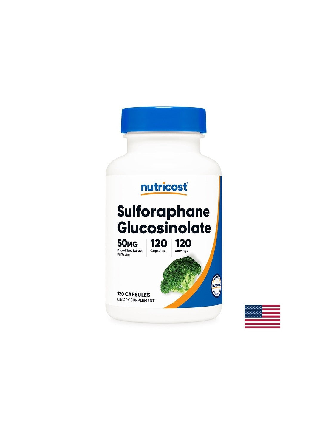 Antioxidant pentru ficat, creier și imunitate - Glucozinolat de sulforafan, 50 mg x 120 capsule
