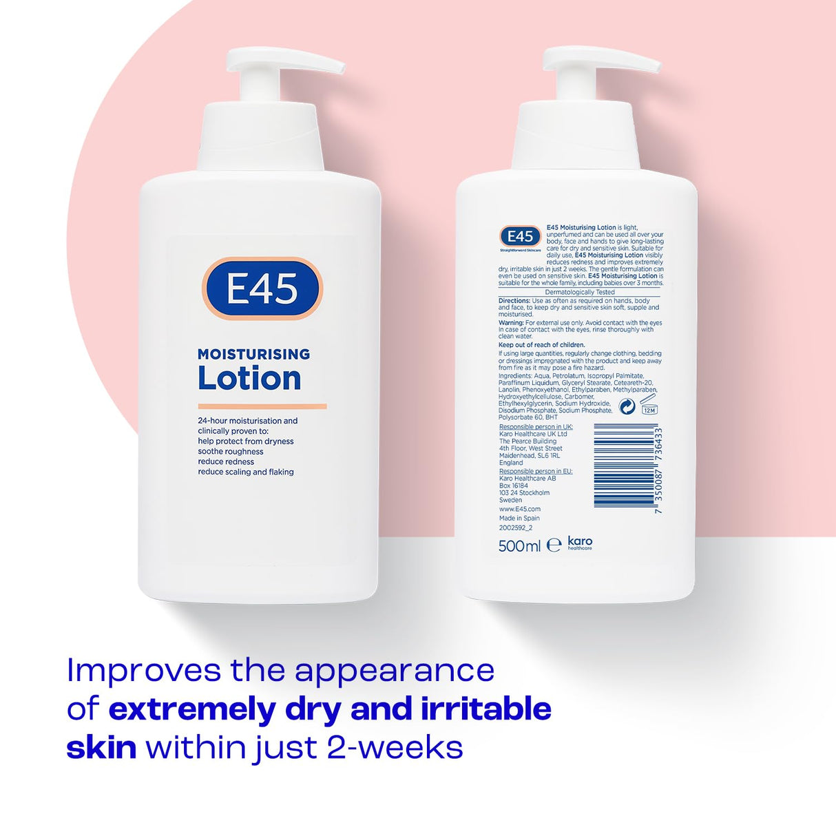 Moisturizing lotion for dry and sensitive skin – 500 ml