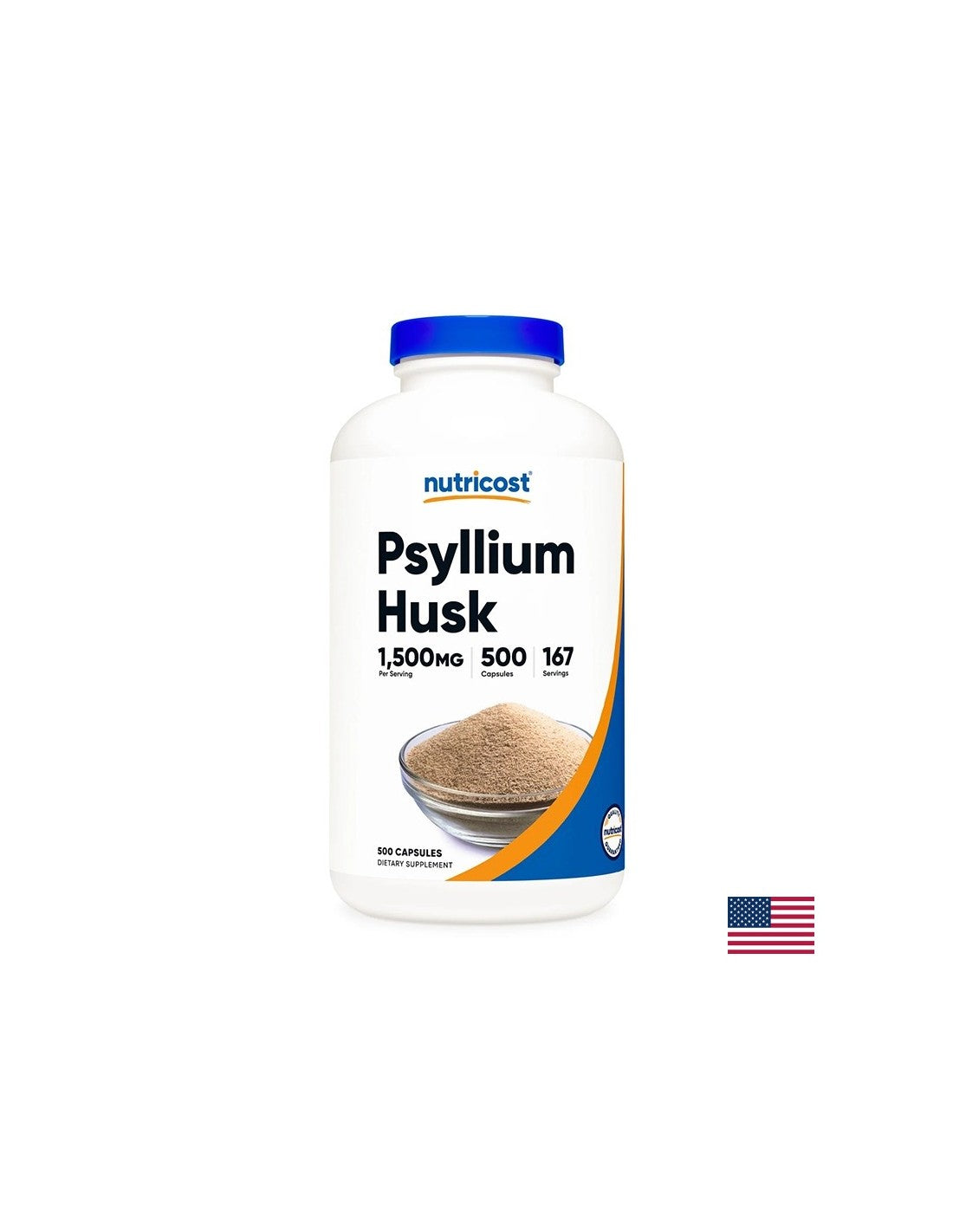 Constipatie - Psyllium (coaja), 500 capsule