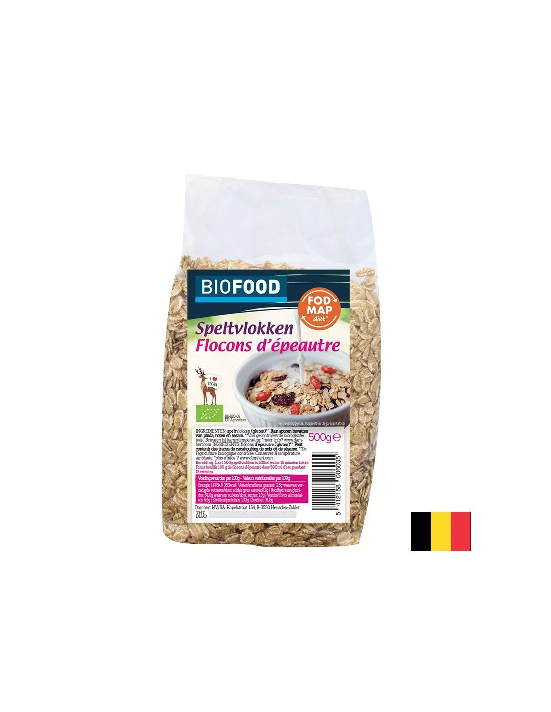 Fulgi de speltă organici, 500 g