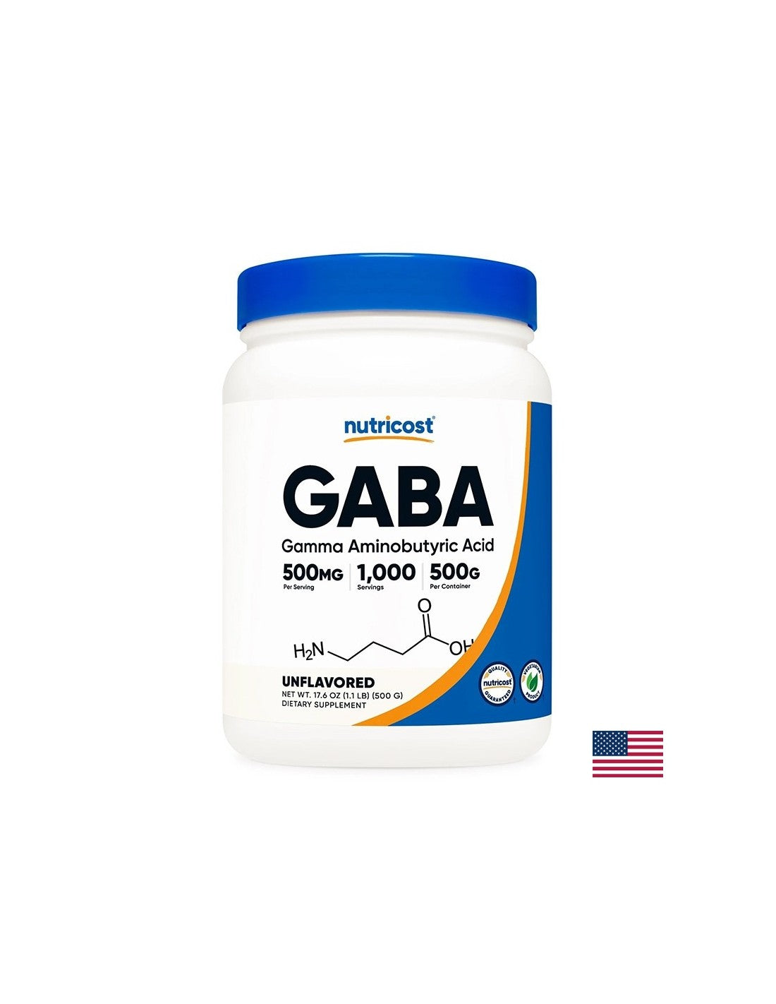 Stres și bună dispoziție - GABA (acid gama-aminobutiric), 500 g pulbere
