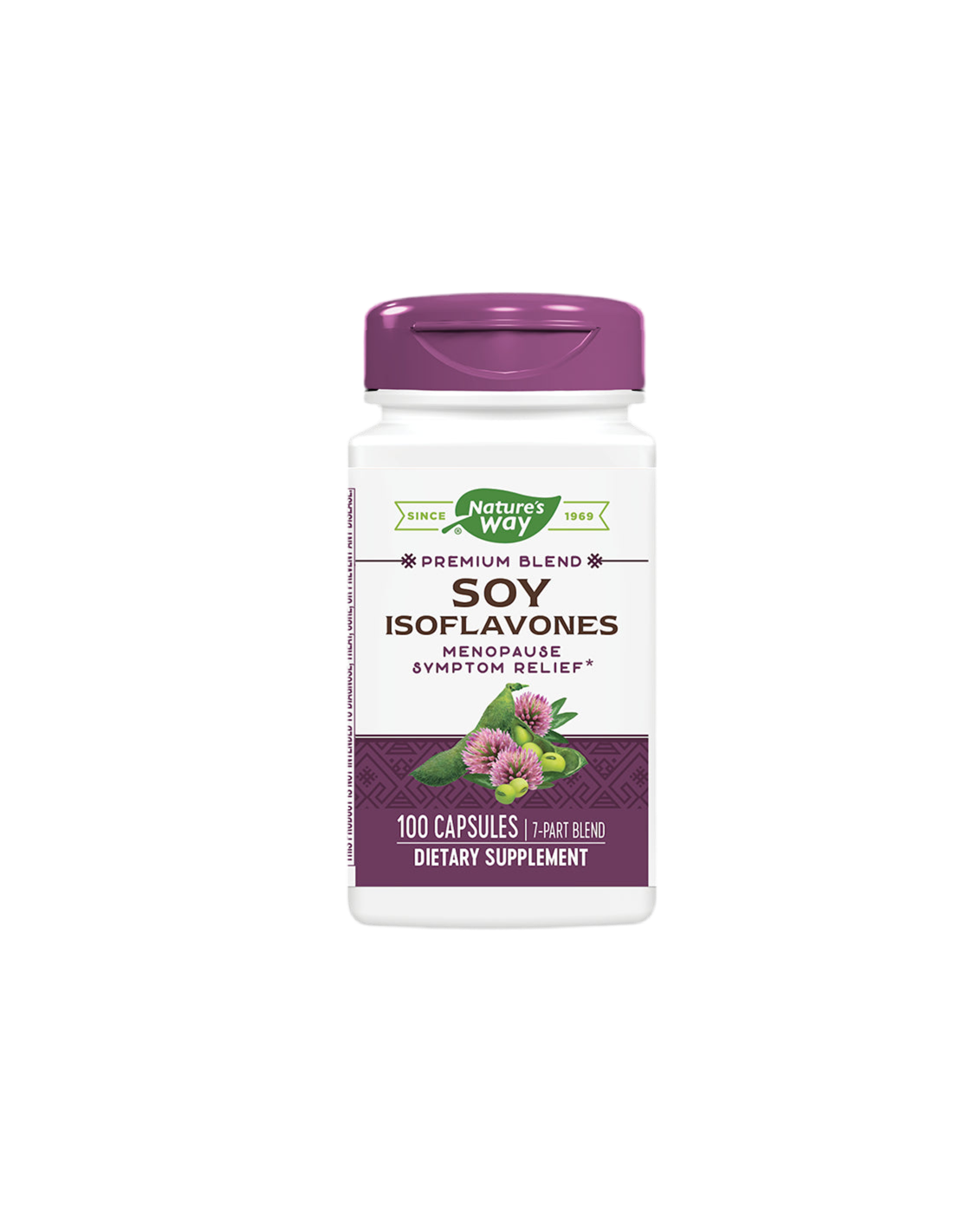 Izoflavone de soia - formula premium - Pentru menopauza, 500 mg, 100 capsule