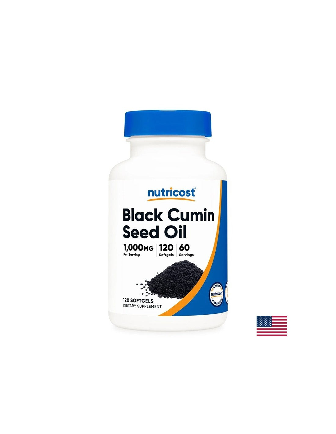 Imunitate puternică și digestie bună - Chimen negru (ulei din semințe), 500 mg x 120 capsule gelatinoase moi