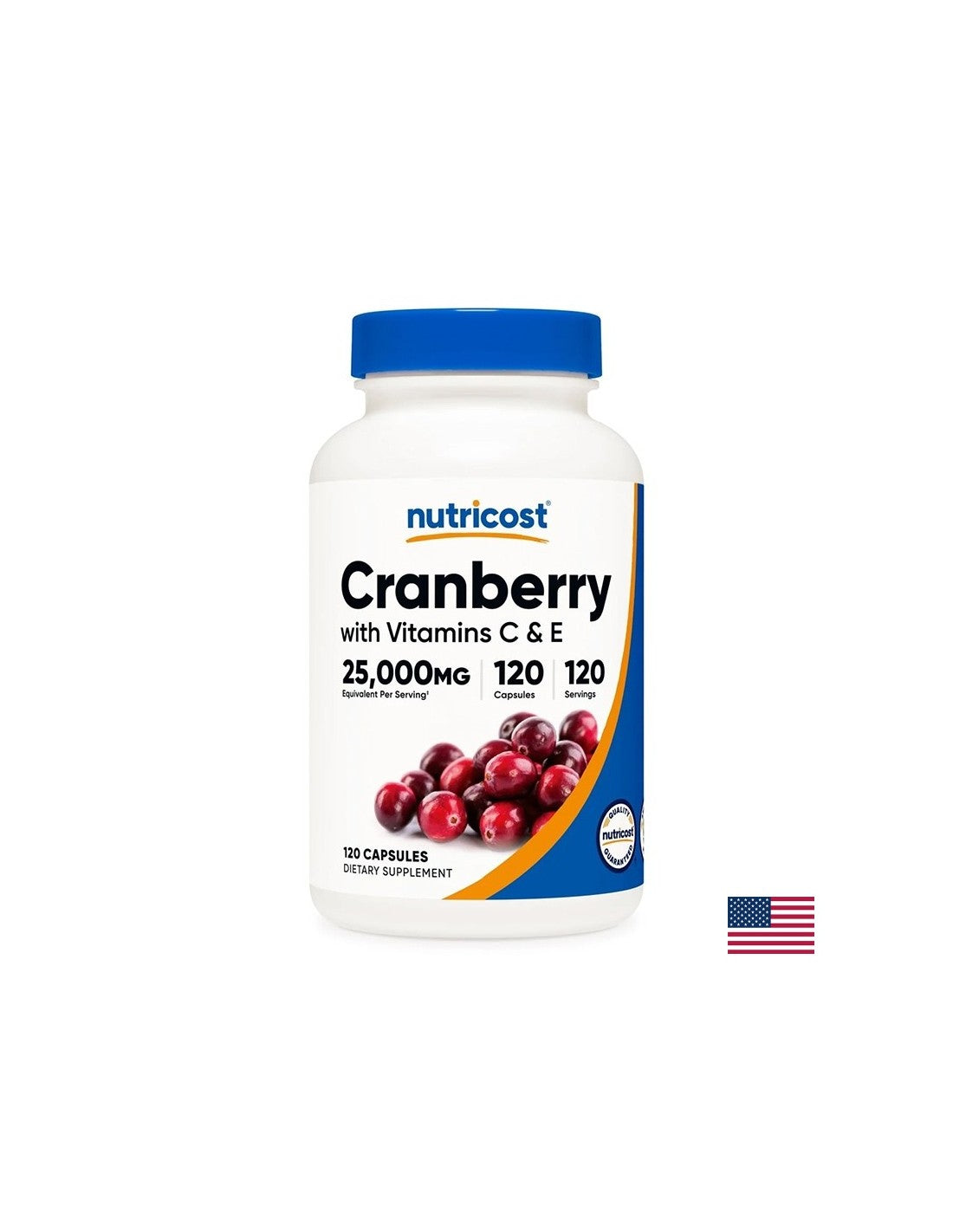 Sănătate urinară - Merișor 500 mg + vitamina C și E, 120 capsule