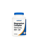Funcția nervoasă și musculară - Complex de magneziu, 500 mg x 240 capsule Nutricost