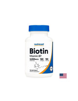 Păr, piele și unghii - Biotină, 5000 µg x 150 capsule softgel