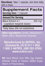 Maca 500 mg. / 60 Caps.