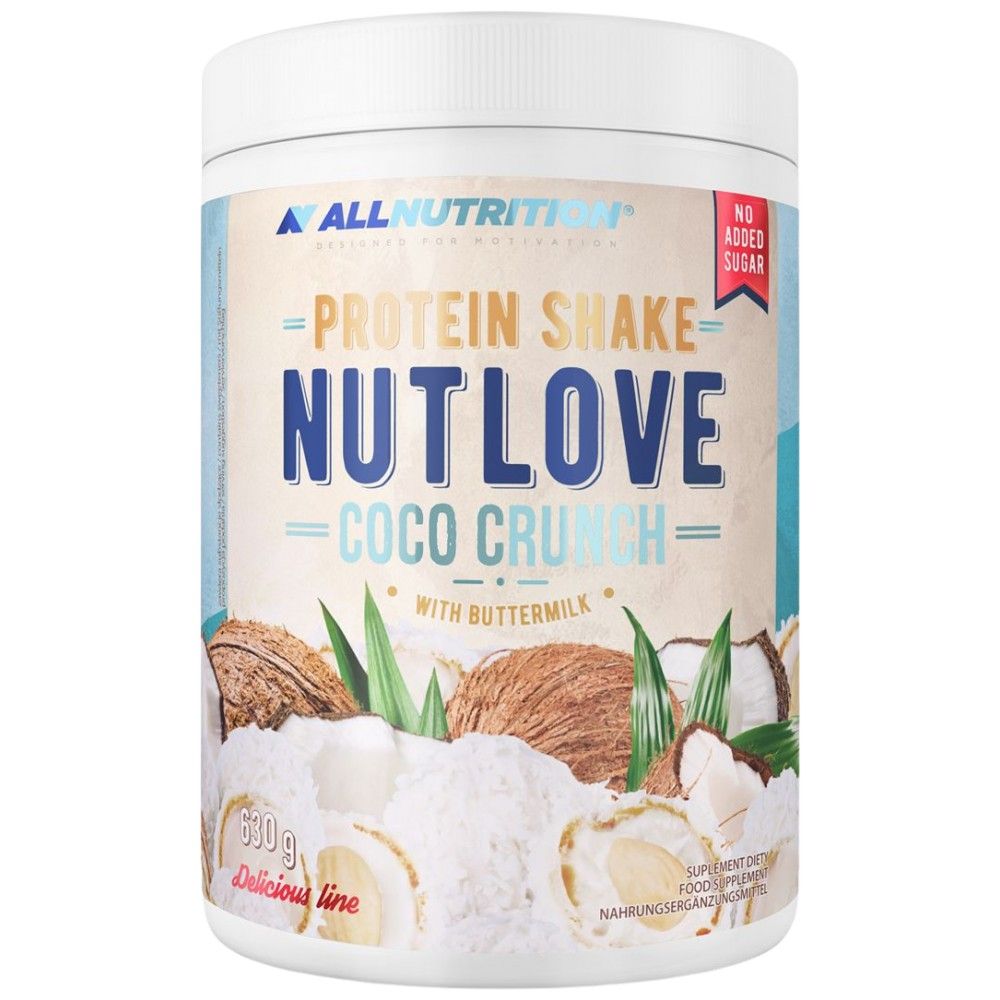 NutLove Protein Shake | Proteine ​​din zer + Cazeină - 630 grame