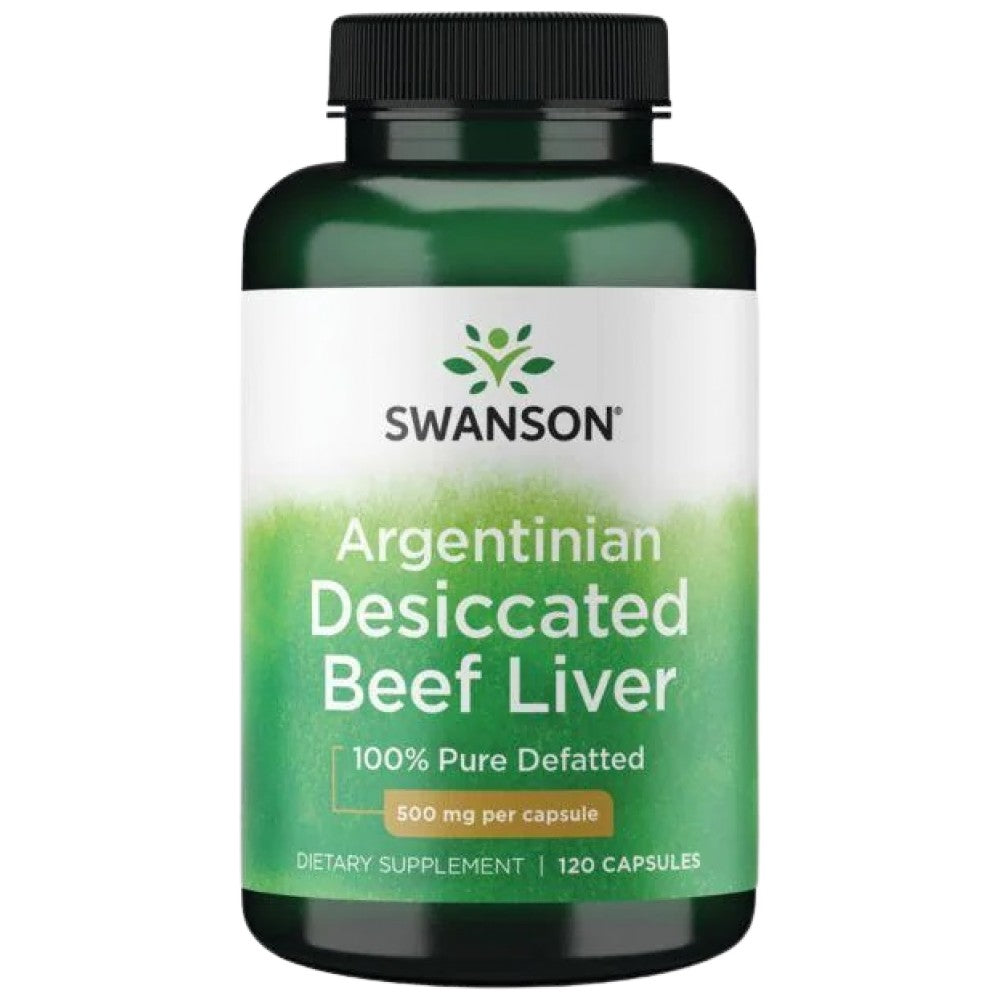Ficat de vită desicat argentinian 500 mg 120 capsule