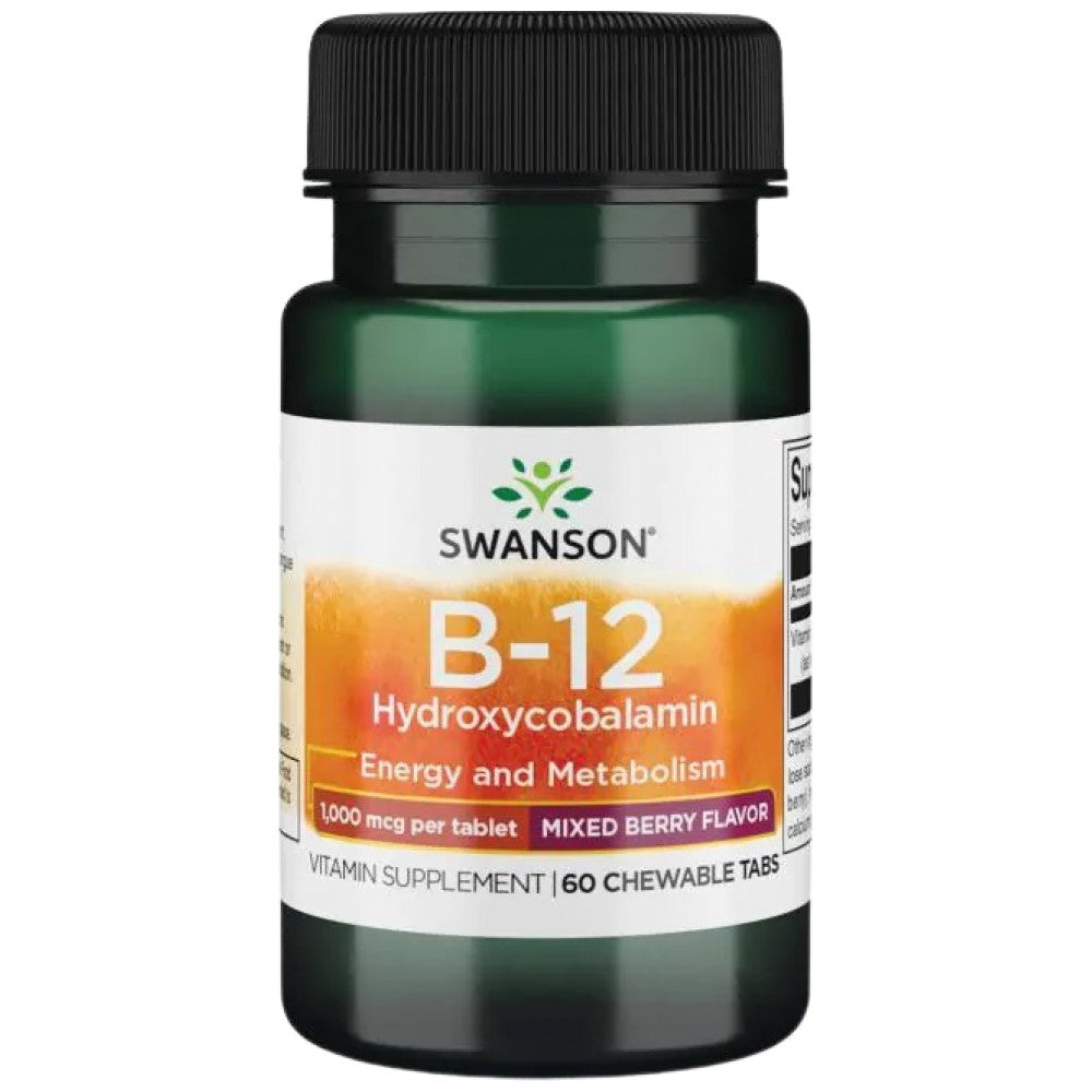 B-12 Hidroxicobalamină 1000 mcg 60 tablete masticabile