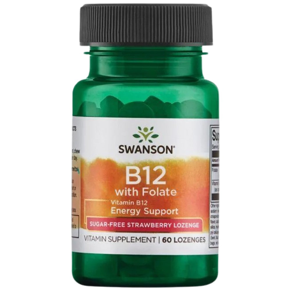 B12 1000 mcg cu folat - 60 comprimate sublinguale