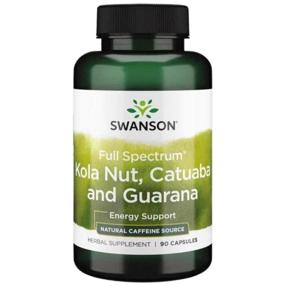 Full Spectrum Nucă de Kola, Catuaba și Guarana 90 capsule