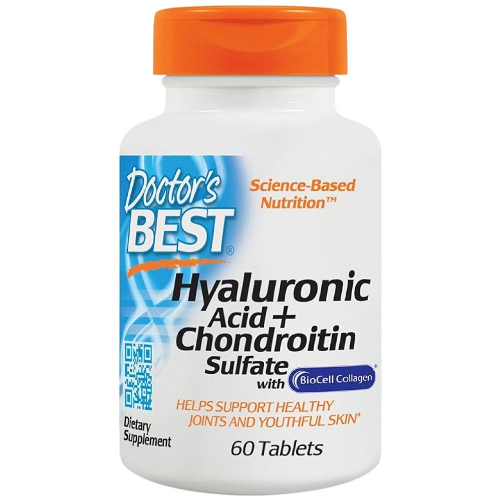 BEST Acid Hialuronic + Sulfat de Condroitină / cu Colagen BioCell - 60 Tablete