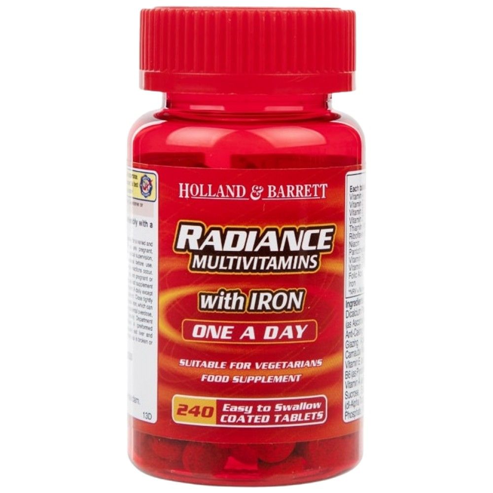 Radiance Multivitamine &amp; Fier | Una pe zi - 240 de tablete