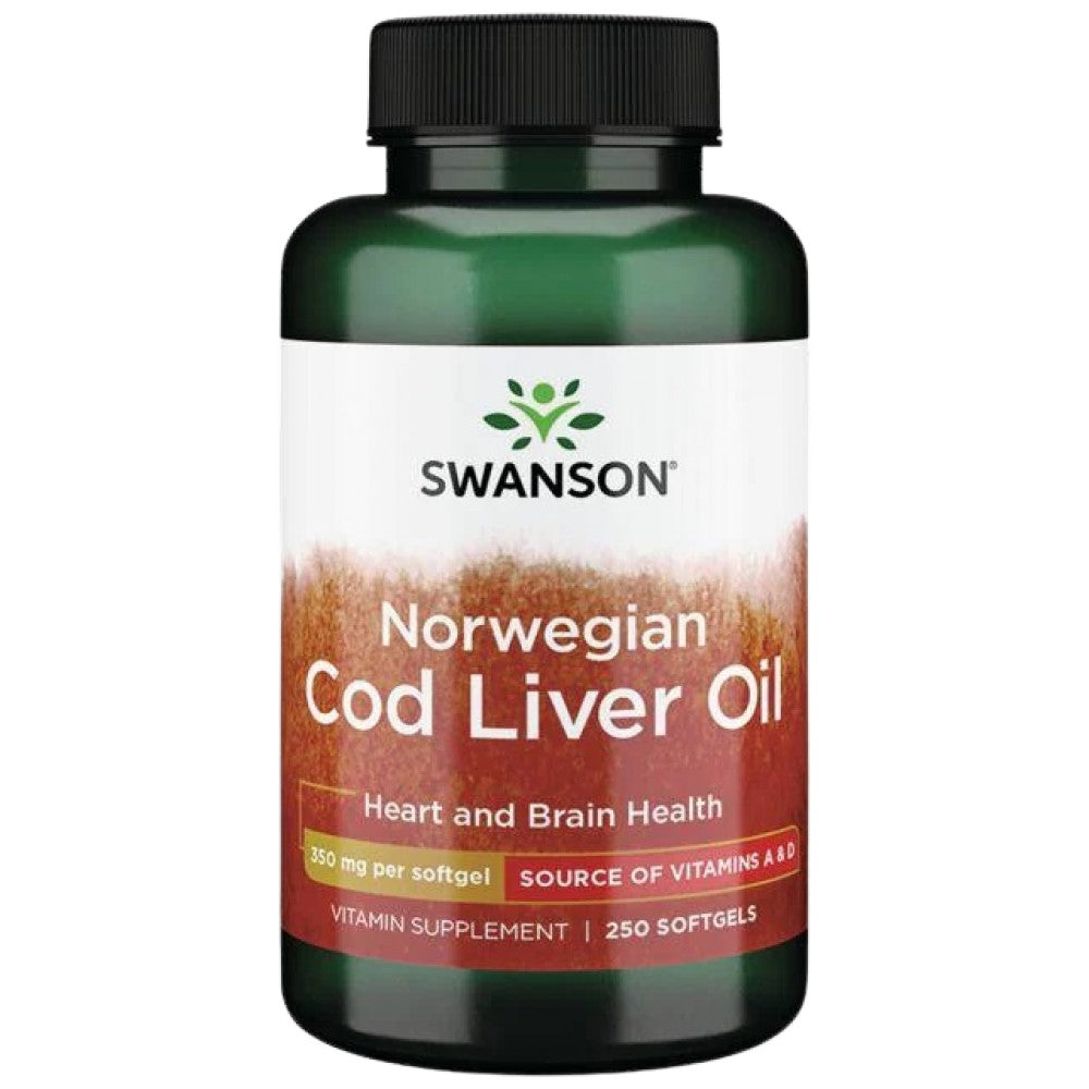 Ulei de ficat de cod norvegian 350 mg 250 capsule de gel