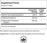 Gamma Tocoferol cu ​​rezistență maximă 30 capsule de gel
