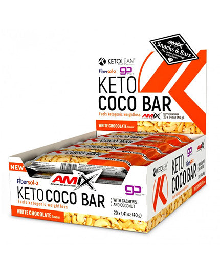 KetoLean® Keto goBHB® Baton de Coco 20 x 40g