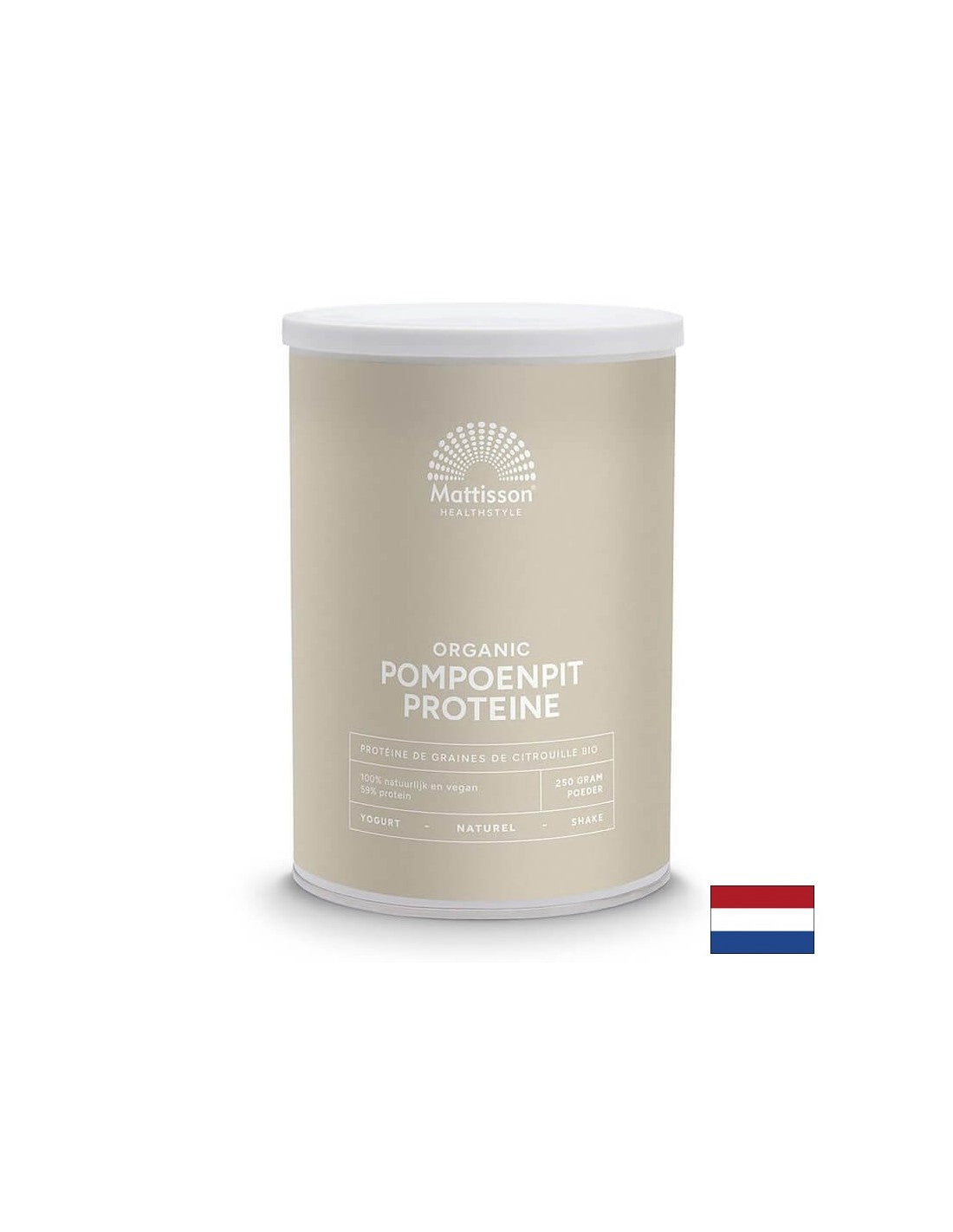 Pudră proteică organică din semințe de dovleac 58%, 250 g Mattisson Healthstyle