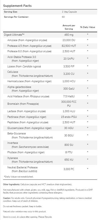 Digest Ultimate™ - 60 de capsule