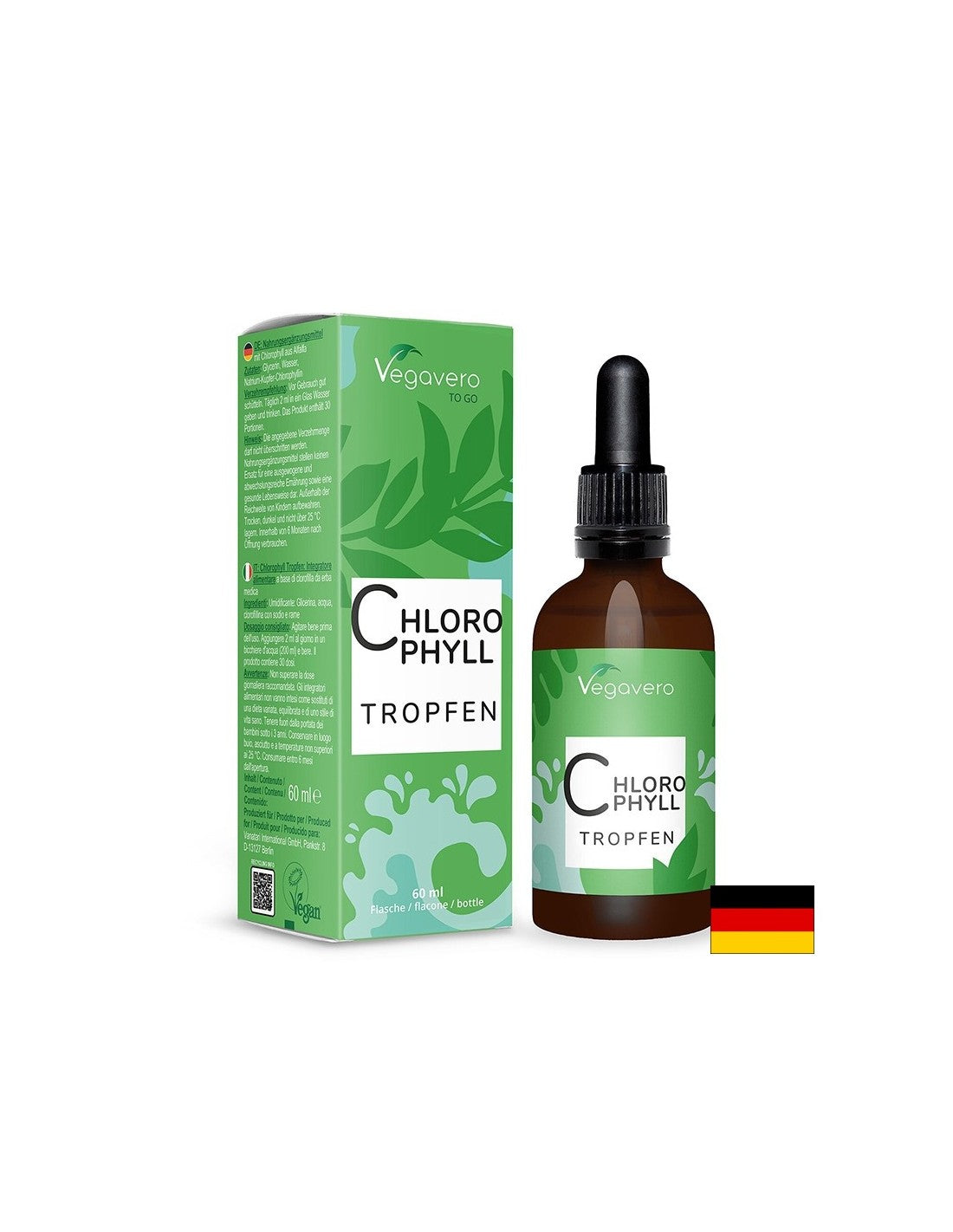 Detoxifiere, deodorant natural - Clorofila, picaturi, 60 ml