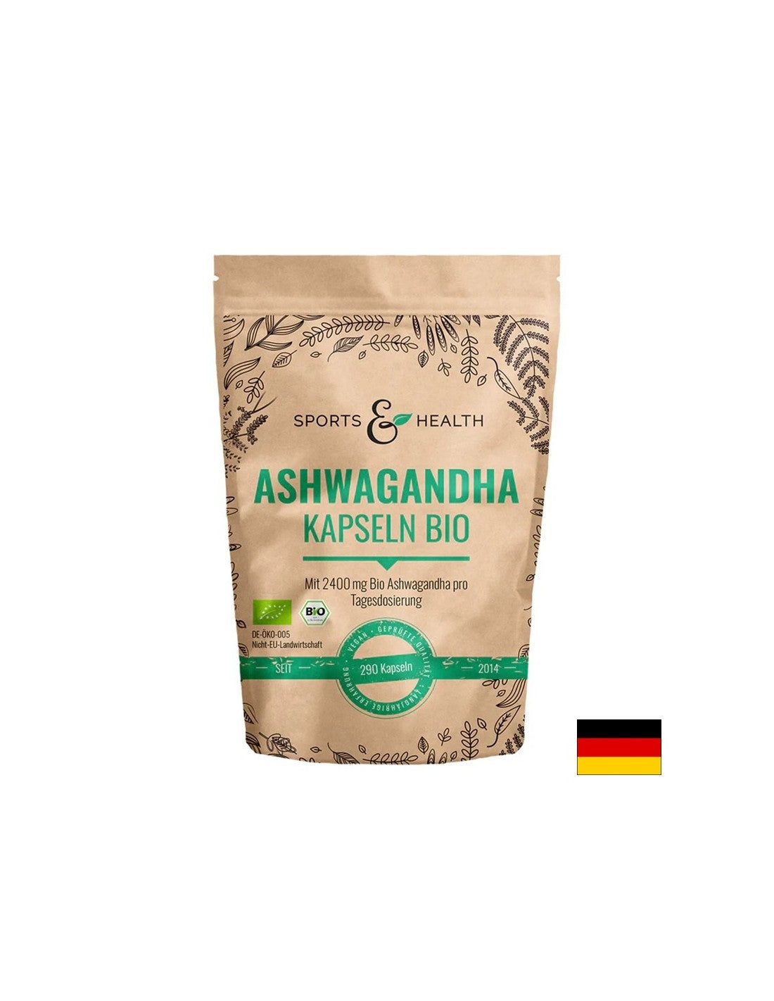 Stres și bună dispoziție - Ashwagandha, 600 mg x 200 capsule