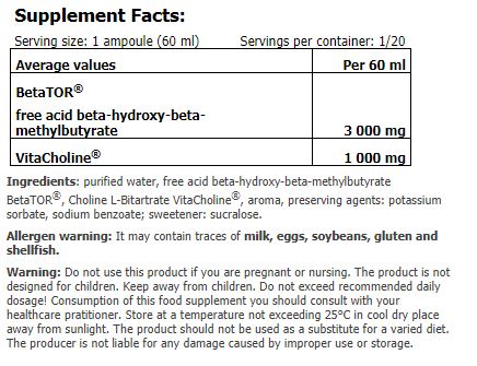 Cutie BetaTOR® Liquid SHOT / 20 x 60 ml