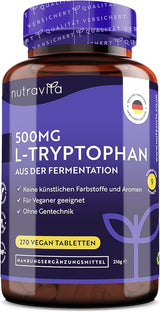 L-Triptofan 500mg 270 comprimate Nutravita