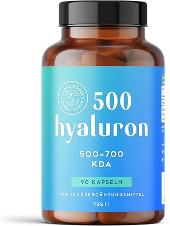 Acid hialuronic cu zinc - capsule vegane timp de 3 luni - Alpha Foods - Made in Germany