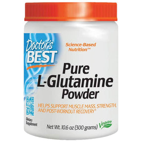 BEST Pure L-Glutamine Powder - 300 grams - Nutra Best Europe