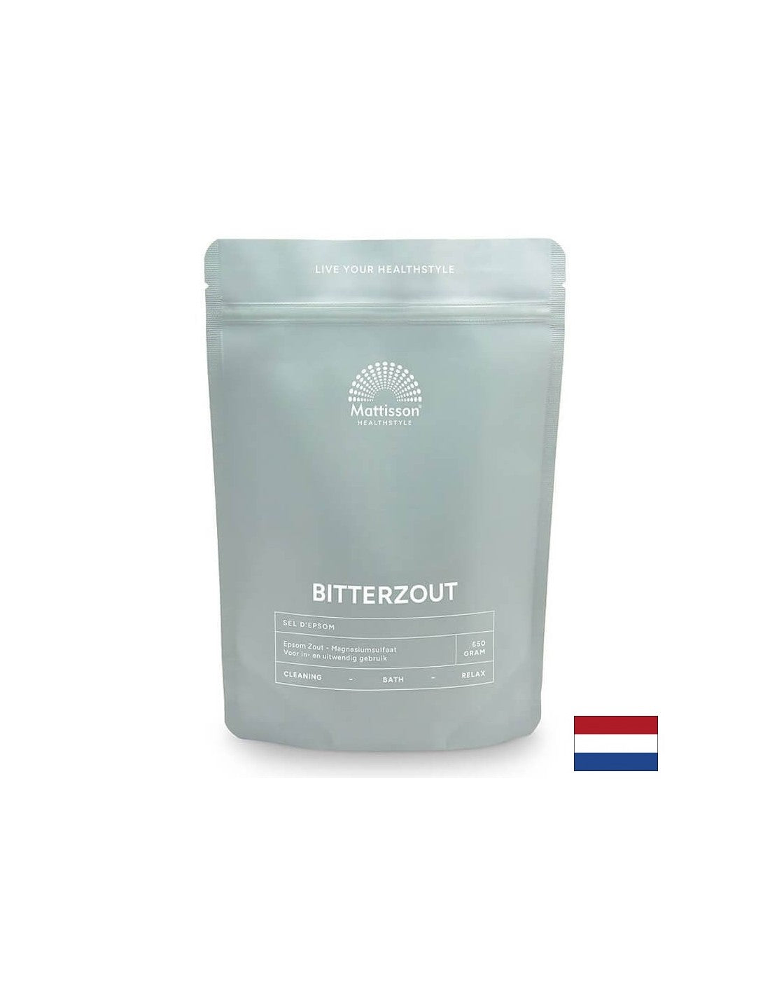 Sare Epsom (sulfat de magneziu), 650 g Mattisson Healthstyle