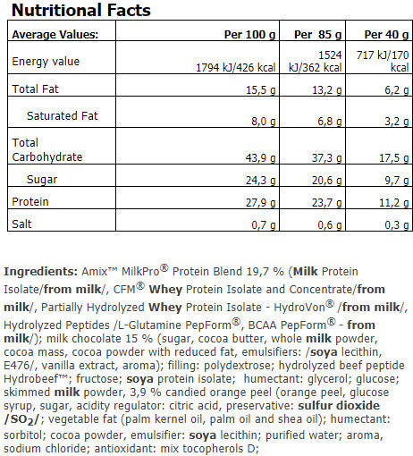 Baton proteic exclusiv / 85 gr.