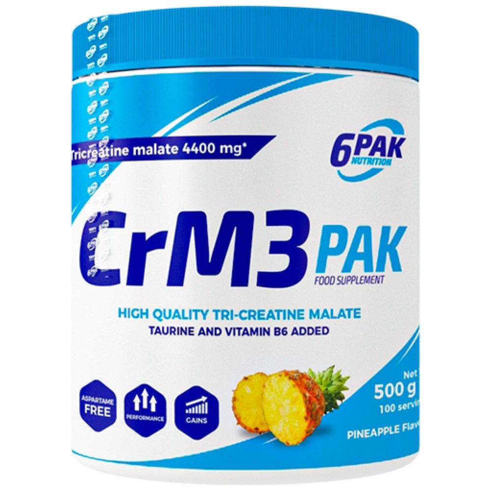 CrM3 PAK (Tri-Creatine Malat + Taurina) - 500 grame