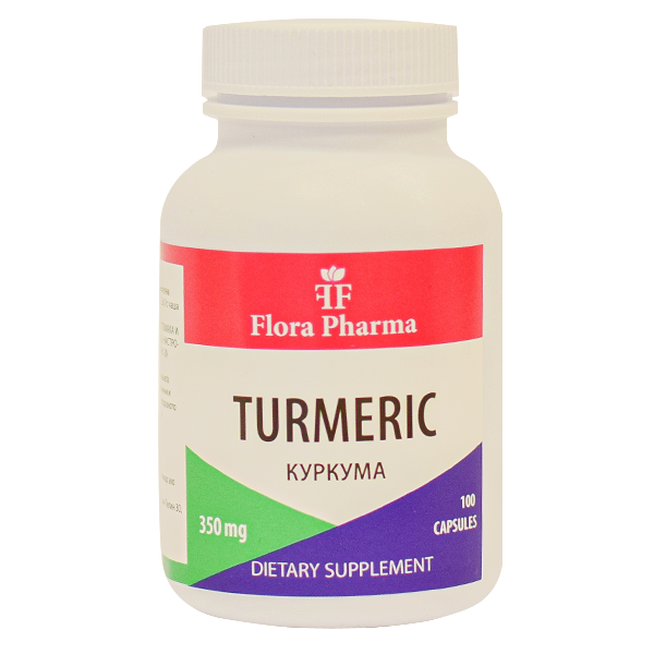 Turmeric 700 mg (Curcuma longa) /100 capsule, 50 doze/ FLORA PHARMA