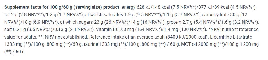 Gel energetic / 60 g