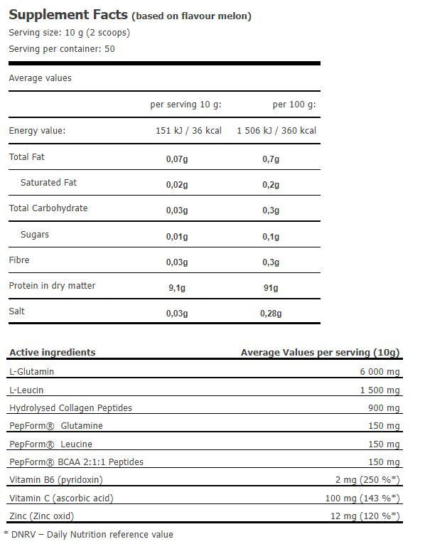 Glutamina Ultra Amino Power 0,500 kg